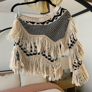 House of Harlow One Sleeve Sweater